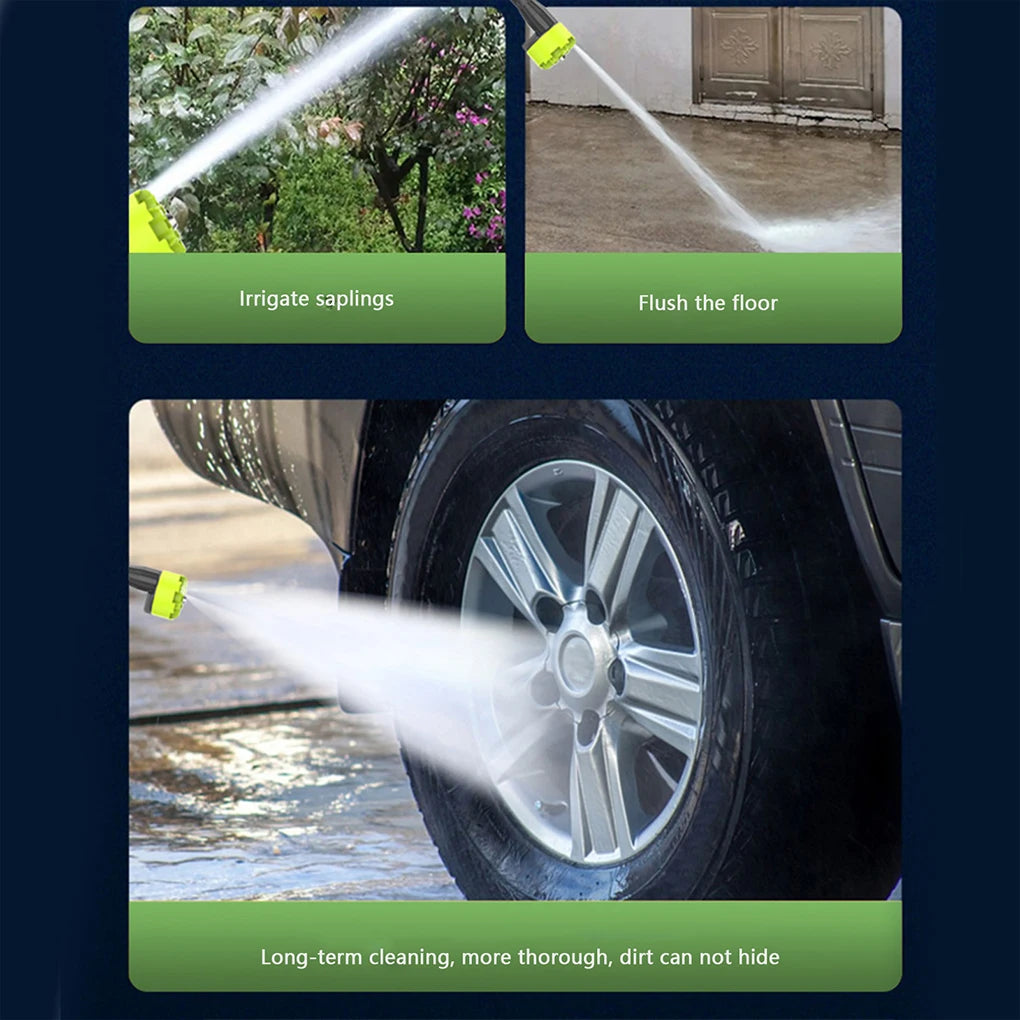 Home Electric Car Washer 8100 Rechargeable Car Washer Lithium Battery Wireless High-Pressure Car Wash Water Gun Magic Weapon