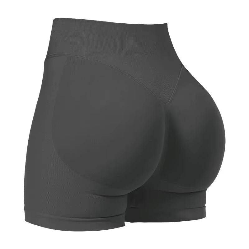 Women'S High-Waisted Seamless Fitness Shorts: Tummy Control Compression, Butt-Lifting, High-Elastic Breathable, for YOGA