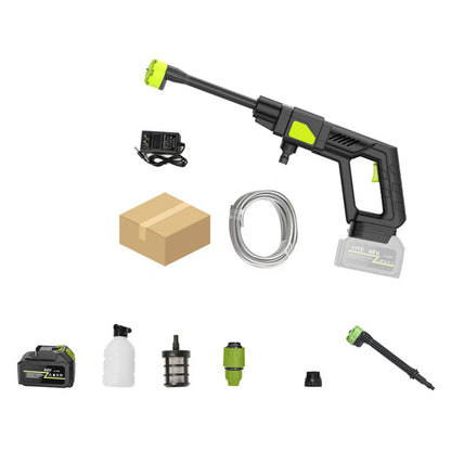 Home Electric Car Washer 8100 Rechargeable Car Washer Lithium Battery Wireless High-Pressure Car Wash Water Gun Magic Weapon