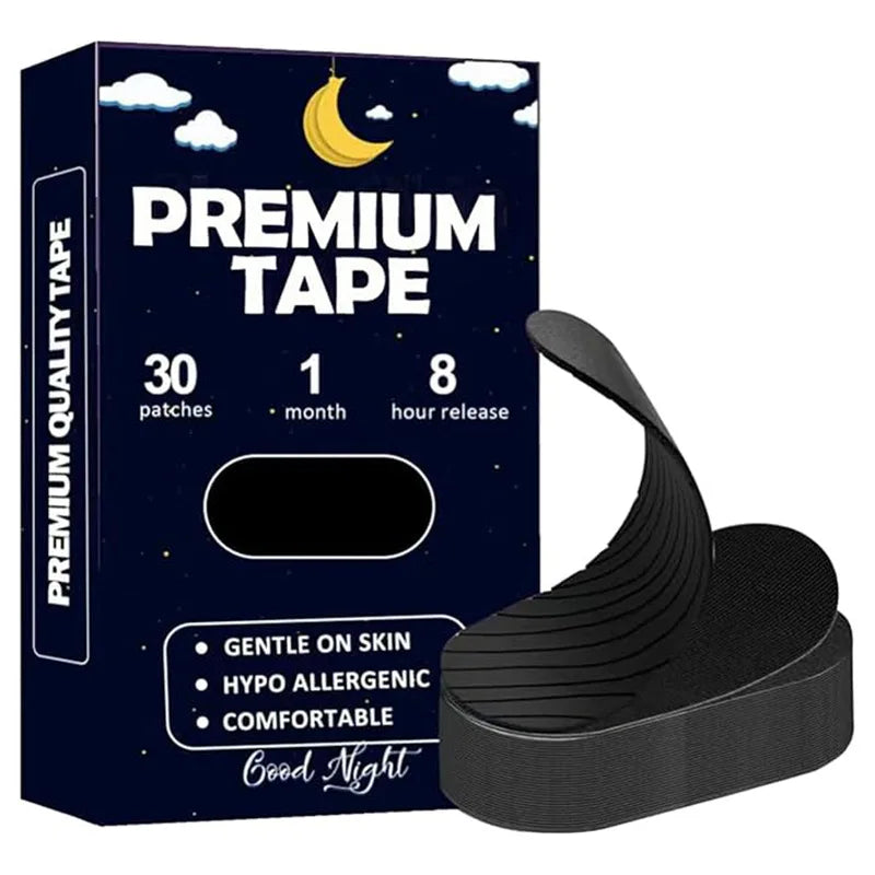Anti Snoring Mouth Tape & Nose Breathing Sticker Night Sleeping Mouth Breath Improvement Patch Reduce Dry Mouth Promote