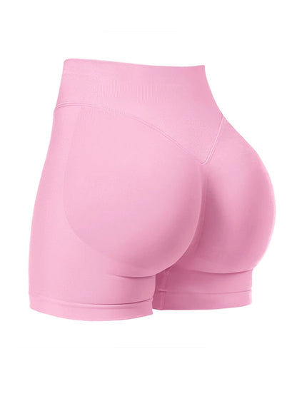 Women'S High-Waisted Seamless Fitness Shorts: Tummy Control Compression, Butt-Lifting, High-Elastic Breathable, for YOGA