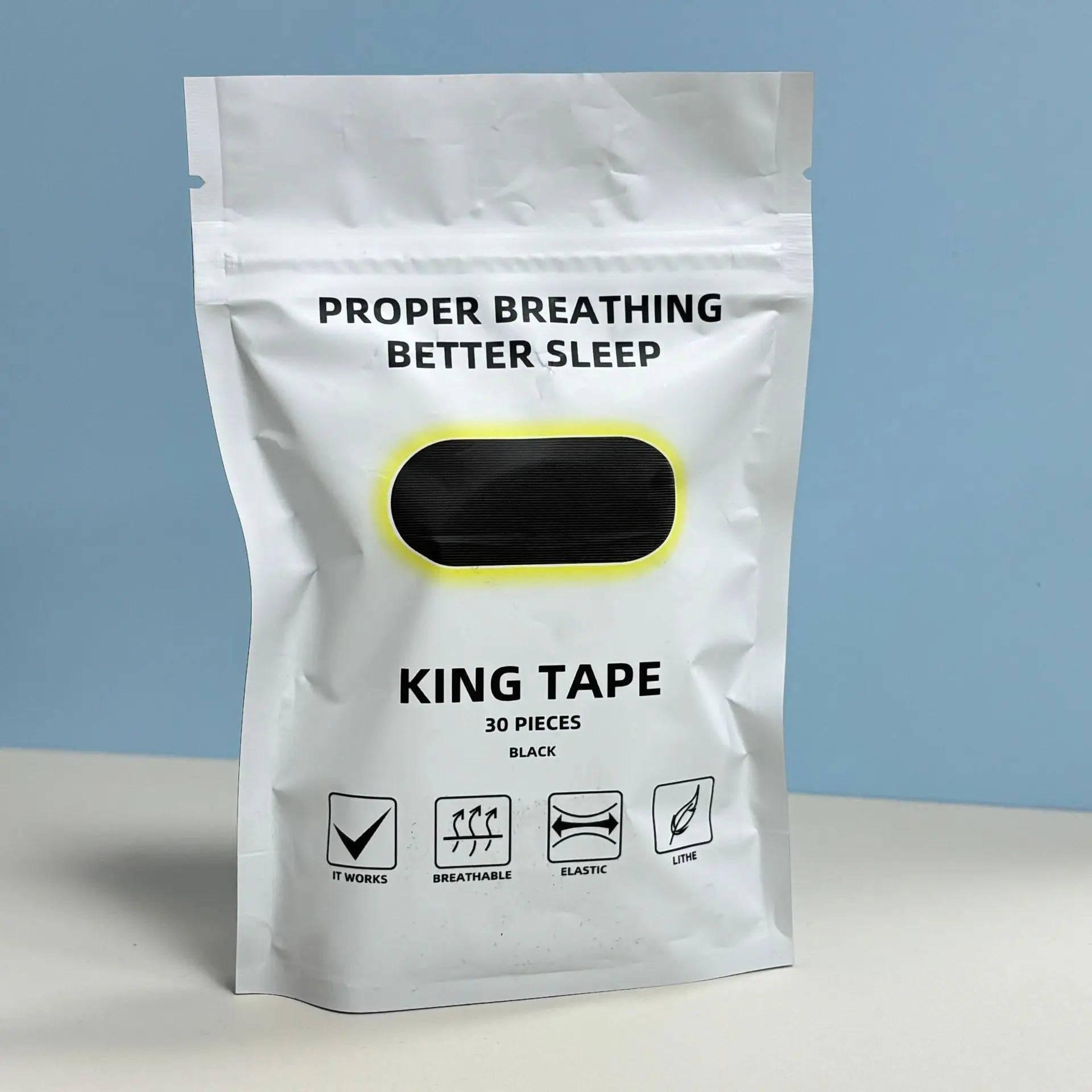 Anti Snoring Mouth Tape & Nose Breathing Sticker Night Sleeping Mouth Breath Improvement Patch Reduce Dry Mouth Promote