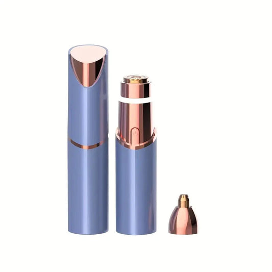 2-In-1 Facial and Eyebrow Trimmer: a Rechargeable Painless Facial Eyebrow Shaver for the Face, Lips, and Body