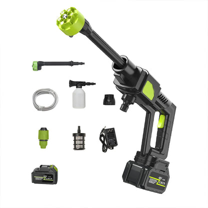 Home Electric Car Washer 8100 Rechargeable Car Washer Lithium Battery Wireless High-Pressure Car Wash Water Gun Magic Weapon