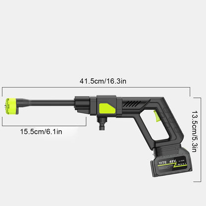 Home Electric Car Washer 8100 Rechargeable Car Washer Lithium Battery Wireless High-Pressure Car Wash Water Gun Magic Weapon